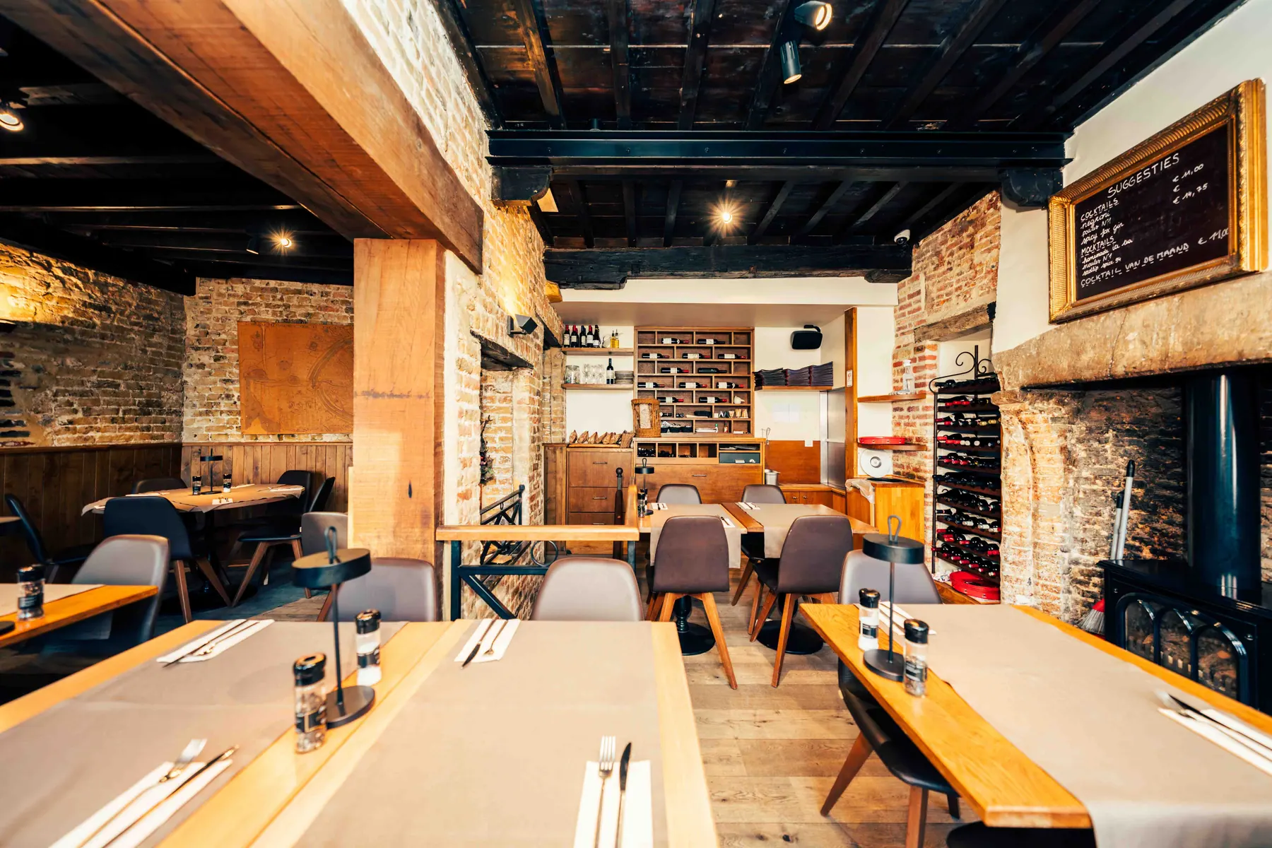 Het interieur van de zaal